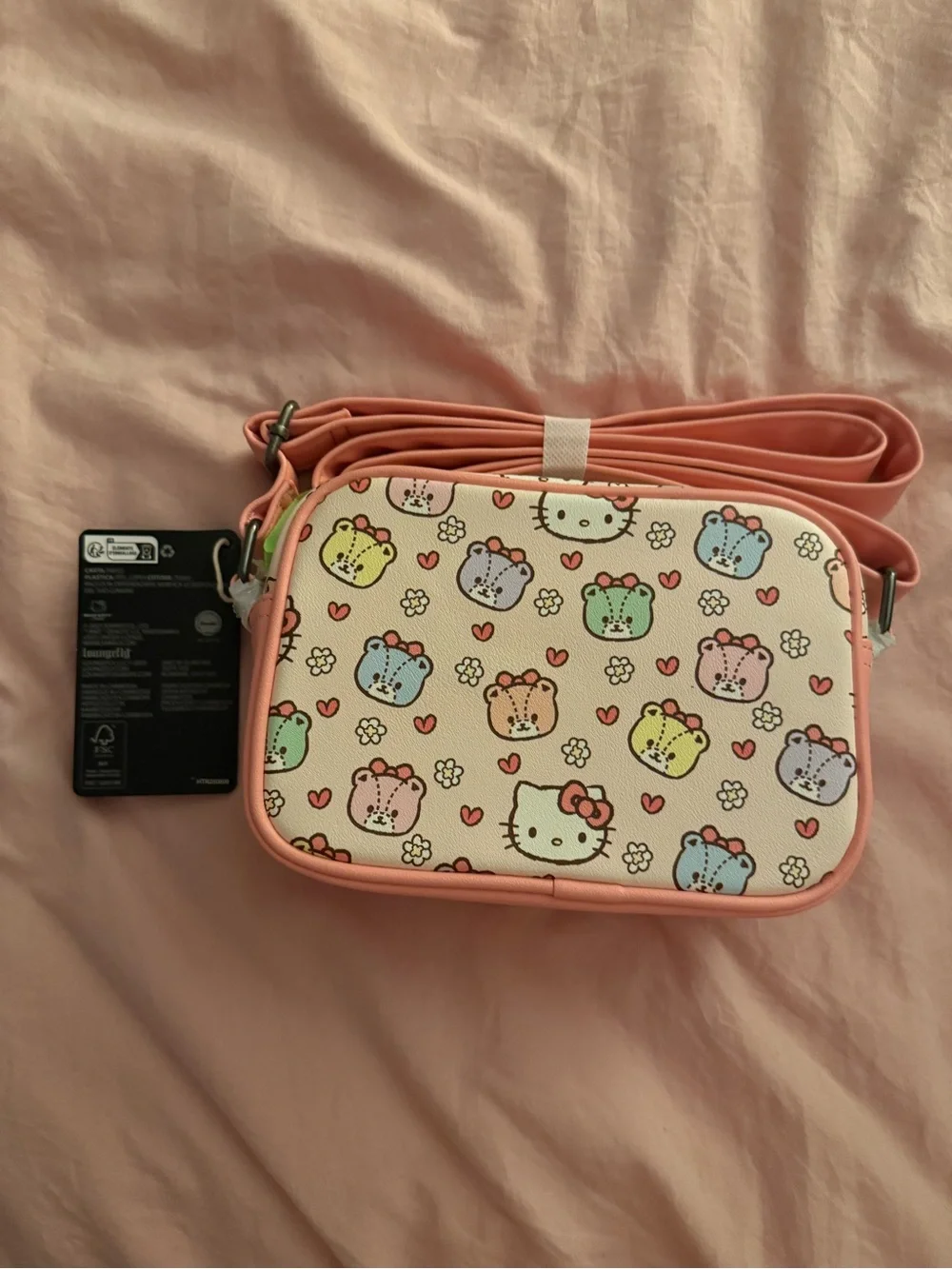 Loungefly Sanrio Hello Kitty & Tiny Chum Crossbody Bag